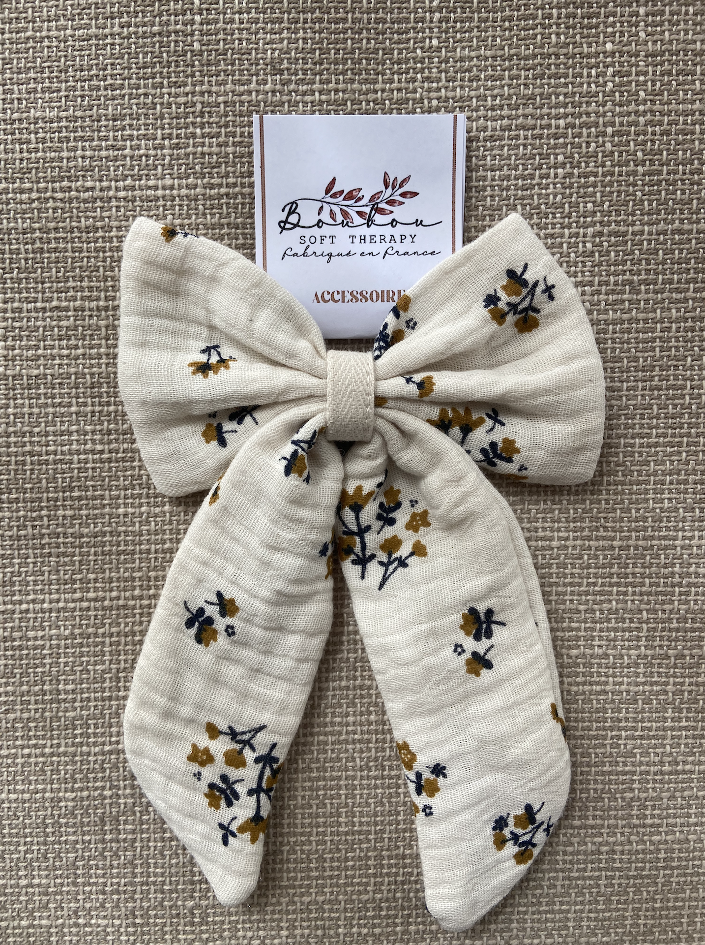 Chouchou Noeud - Bouton de fleur