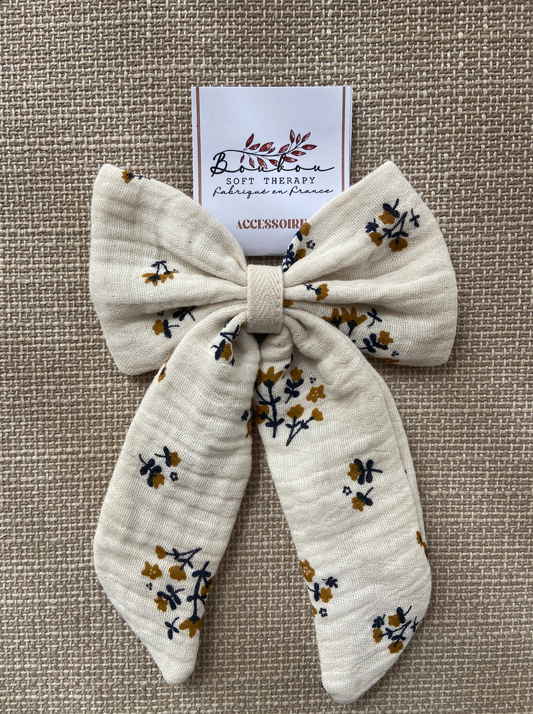 Chouchou Noeud - Bouton de fleur
