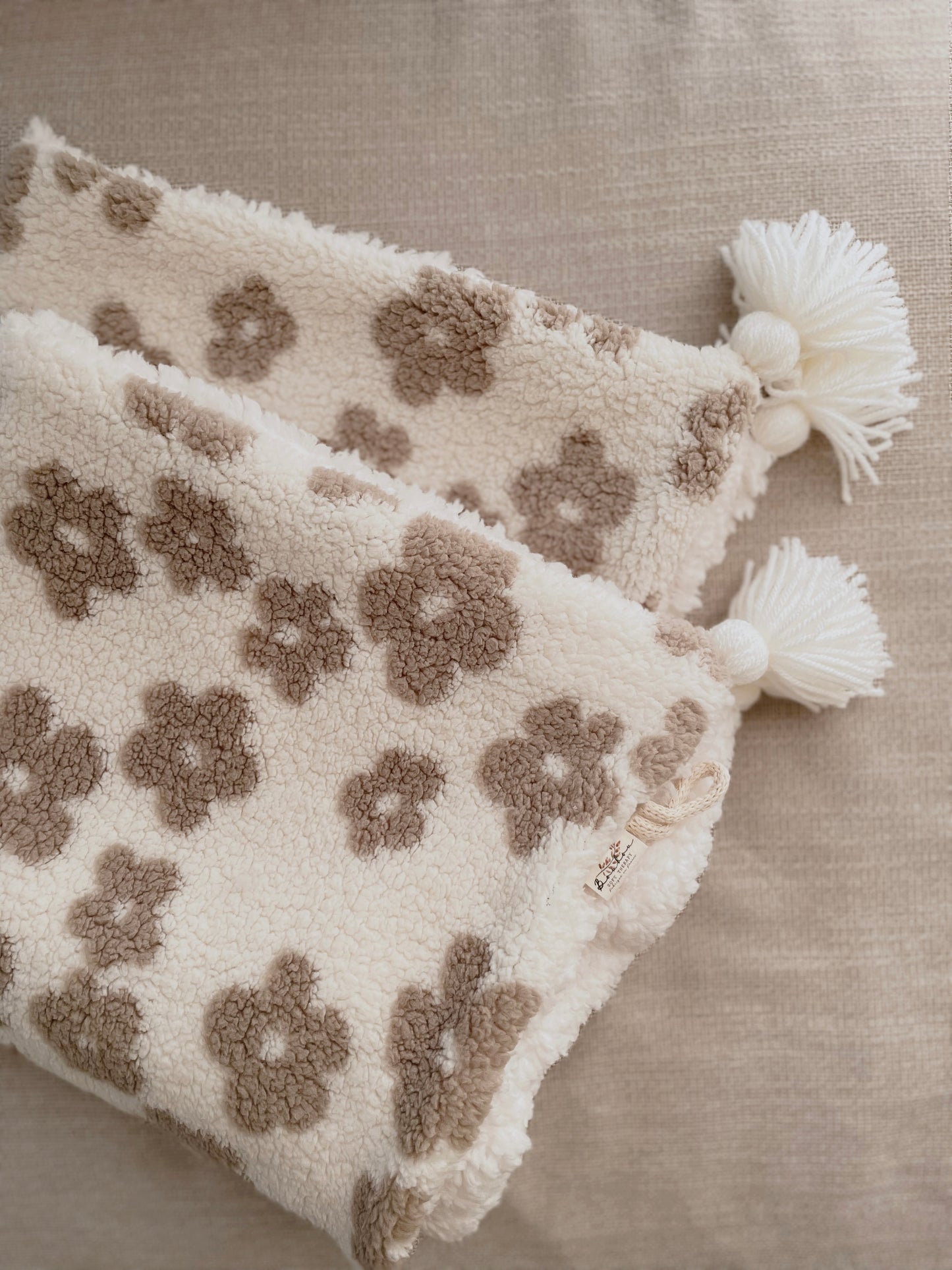 Couverture bébé Luce - Sherpa Fleur ♡